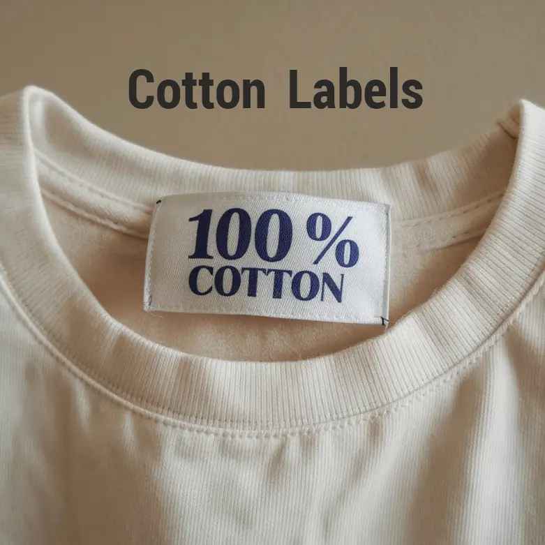 Cotton Clothing labels